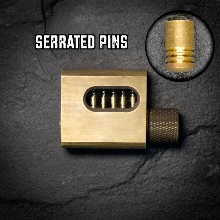 Cut Away Lock Serrated Pins